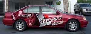 Car decal vinyl printing for automobiles and corporate vehicles