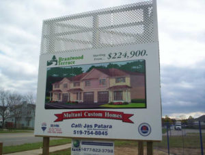 Real Estate Signage in full colour on sturdy structures