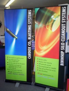 Signage printed for trade shows and offices