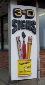 3D signs custom created for storefronts and businesses